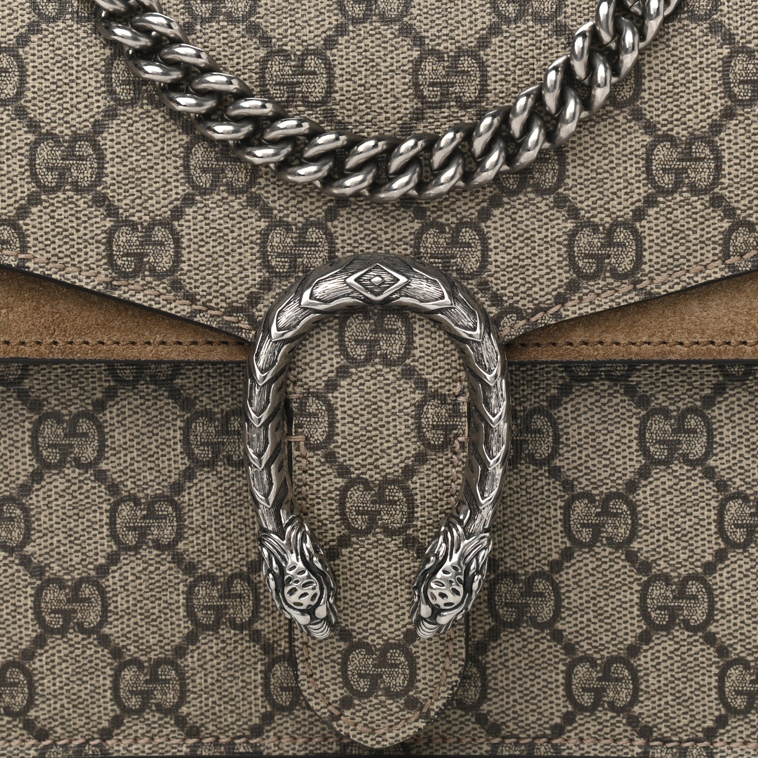 Gucci GG Supreme Monogram Mini Dionysus Shoulder Bag Taupe 6 of 10