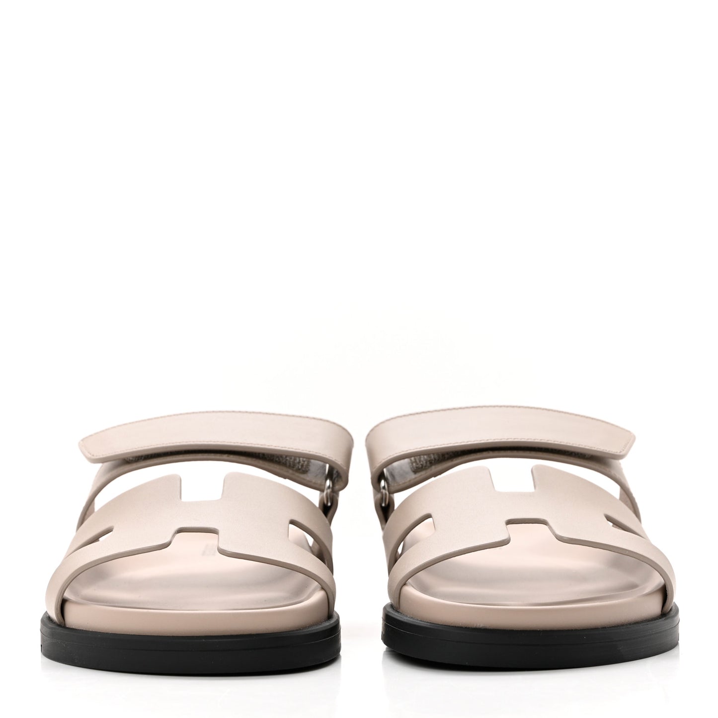 Calfskin Womens Chypre Sandals 36 Beige Mastic