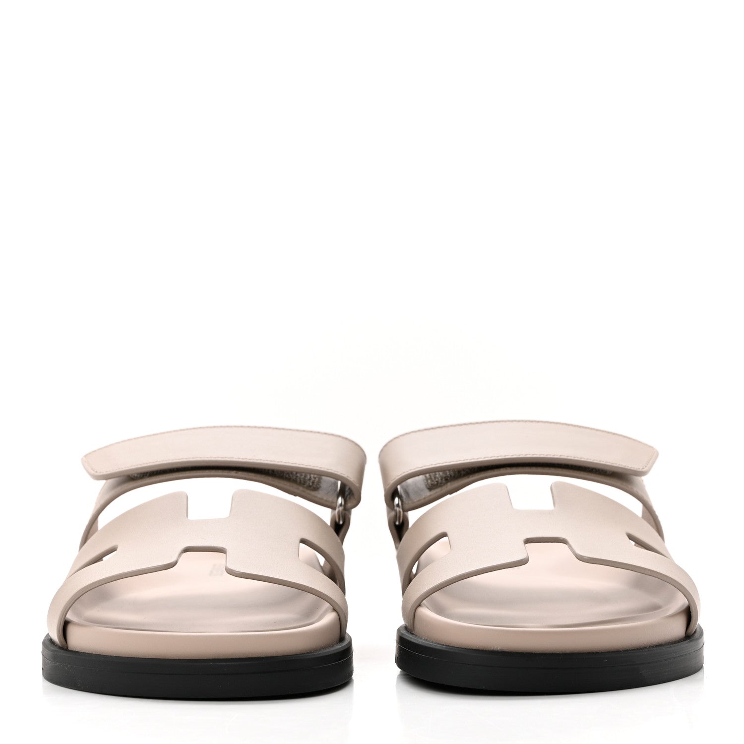 Hermes Calfskin Womens Chypre Sandals 36 Beige Mastic 2 of 9