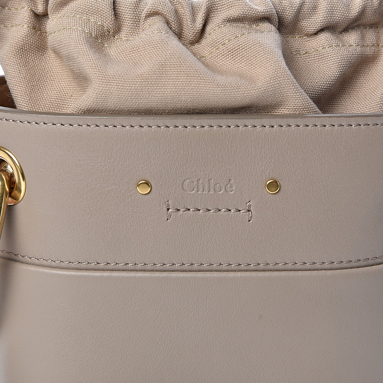 Chloe Smooth Calfskin Small Roy Bucket Bag Motty Grey 11 of 13