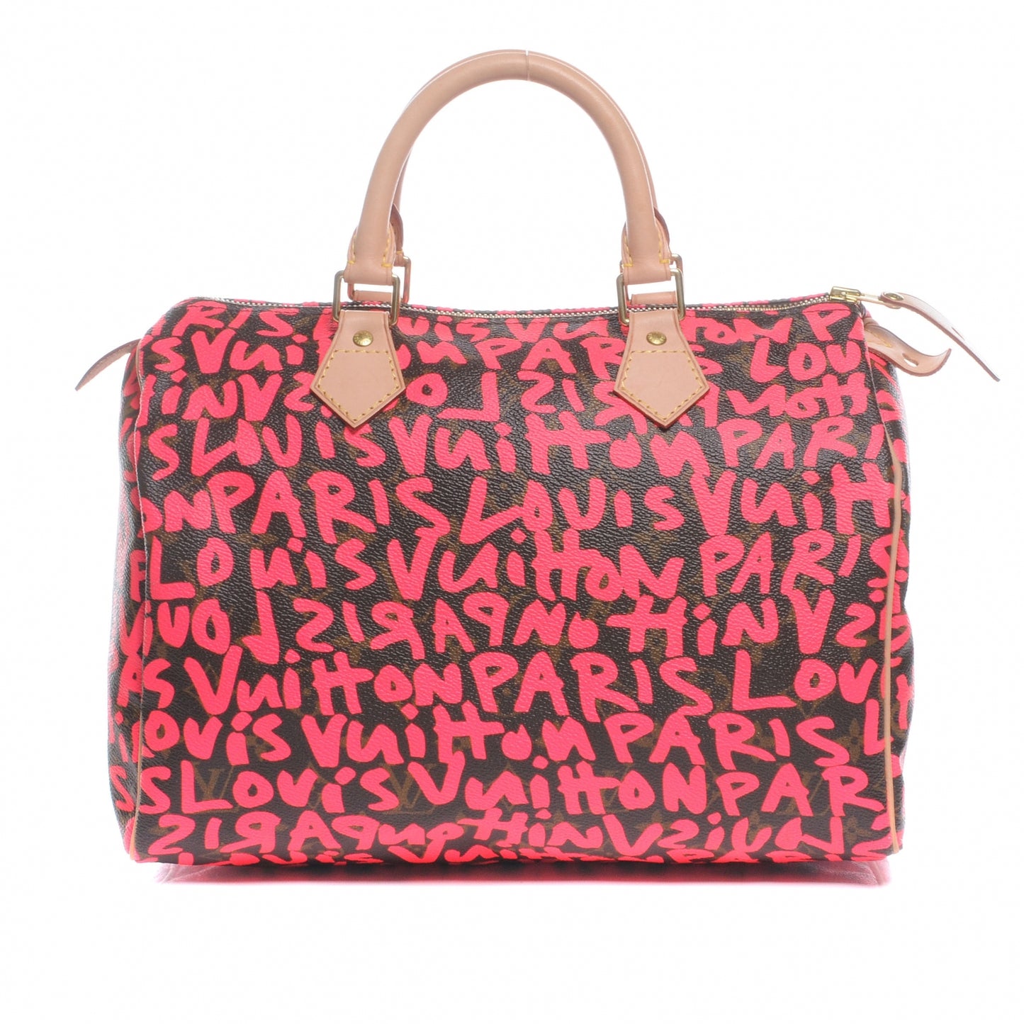 Monogram Graffiti Speedy 30 Fuchsia