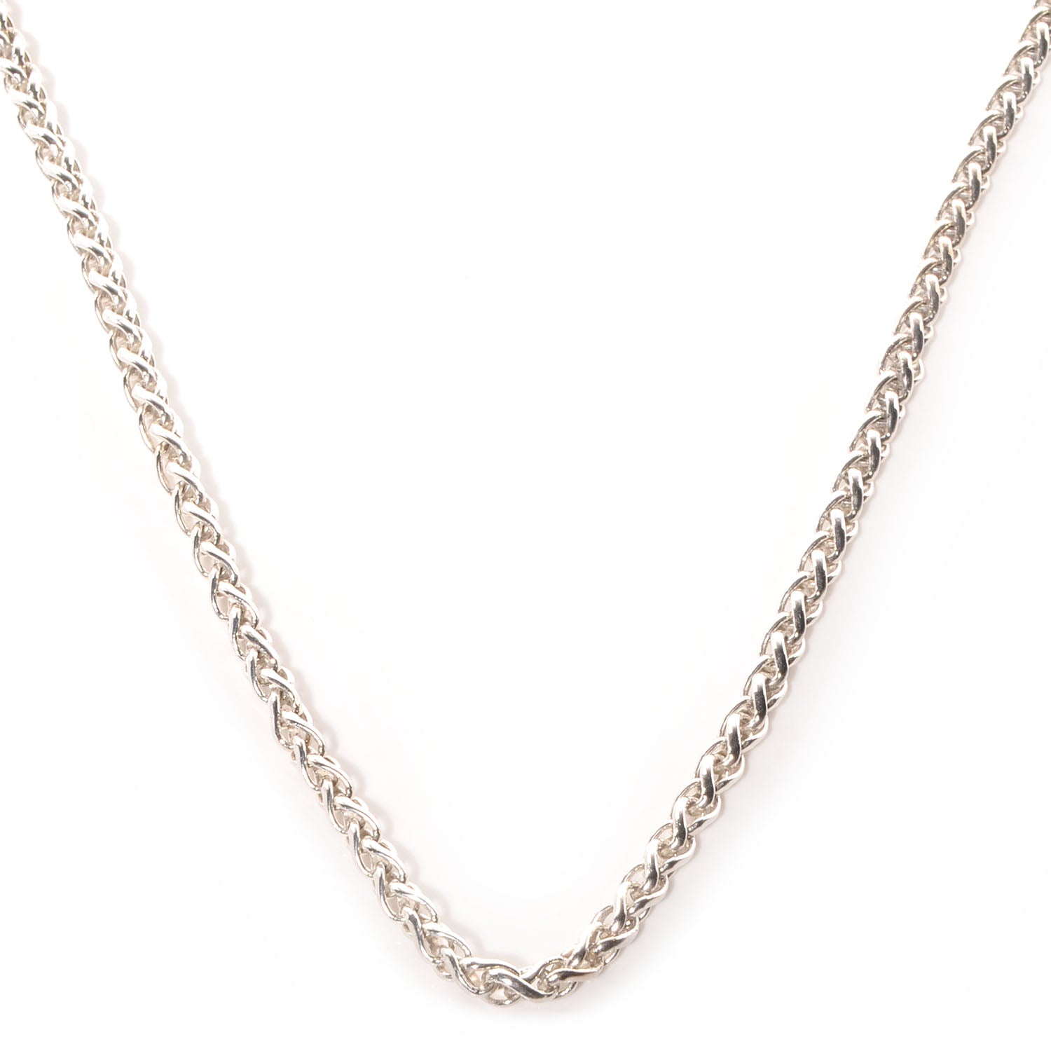 David Yurman Sterling Silver 4mm Wheat Chain Necklace 1 of 6