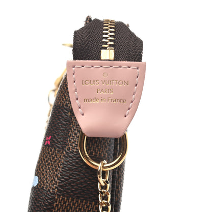 Louis Vuitton Damier Ebene 2020 Christmas Animation Big Wheel Mini Pochette Accessories Rose Ballerine 7 of 7