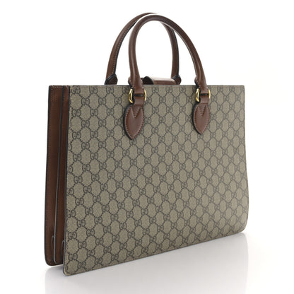 Gucci GG Supreme Monogram Large Top Handle Bag Beige Tuscany 3 of 9