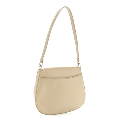 Prada Spazzolato Cleo Flap Shoulder Bag Deserto 3 of 9