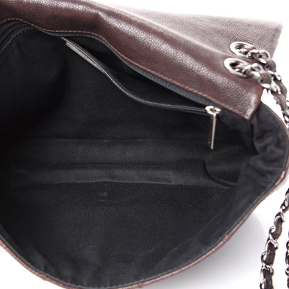 Chanel Caviar Outdoor Ligne Flap Dark Brown 4 of 15