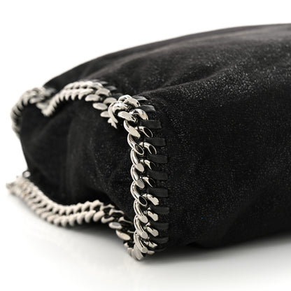 Stella McCartney Shaggy Deer Small Falabella Fold Over Tote Black 8 of 9