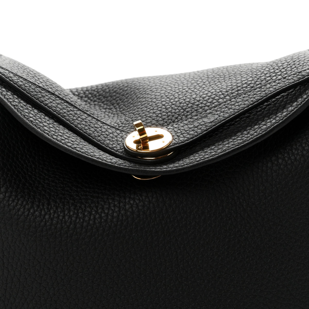 Hermes Taurillon Clemence Lindy 30 Black 8 of 11