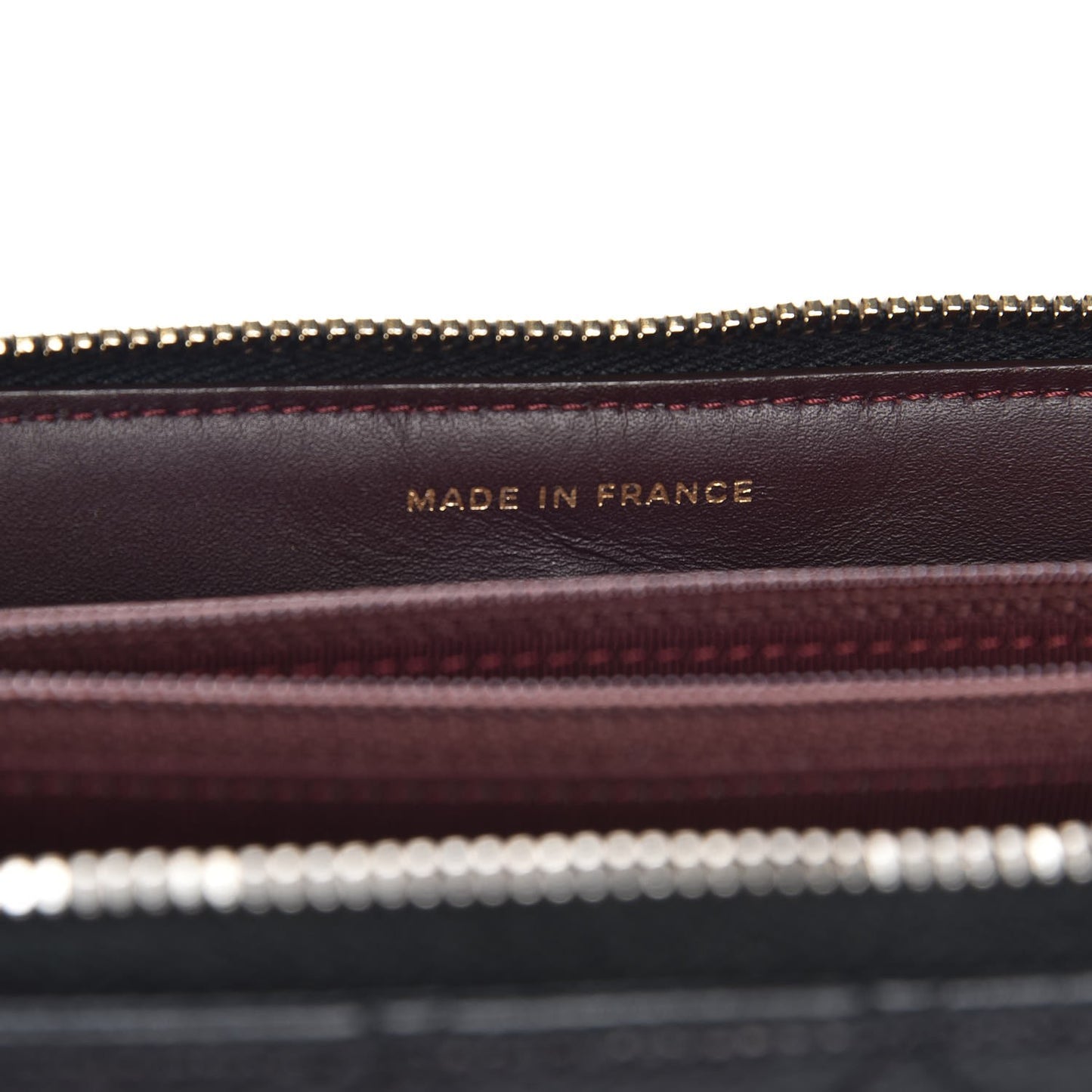 Caviar Quilted Large Gusset Zip Around Wallet Black