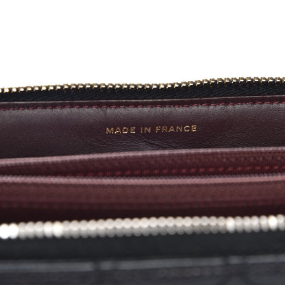Chanel Caviar Quilted Large Gusset Zip Around Wallet Black 7 of 9