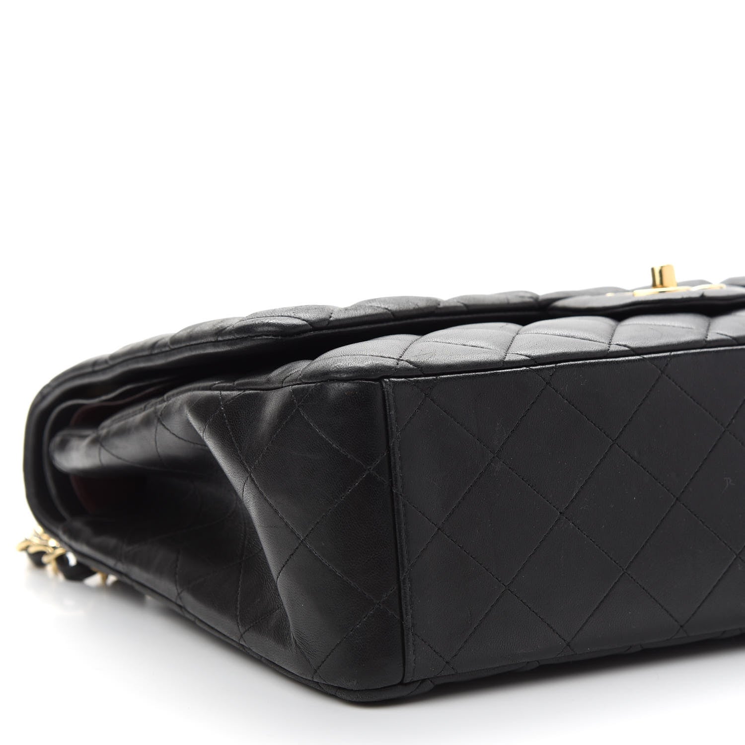 Chanel Lambskin Quilted Maxi Double Flap Black 5 of 12