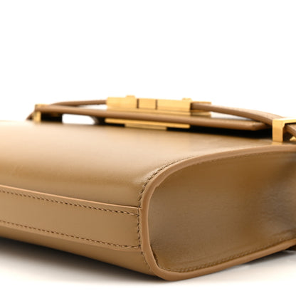 Saint Laurent Smooth Calfskin Mini Manhattan Shoulder Bag Natural Tan 9 of 12