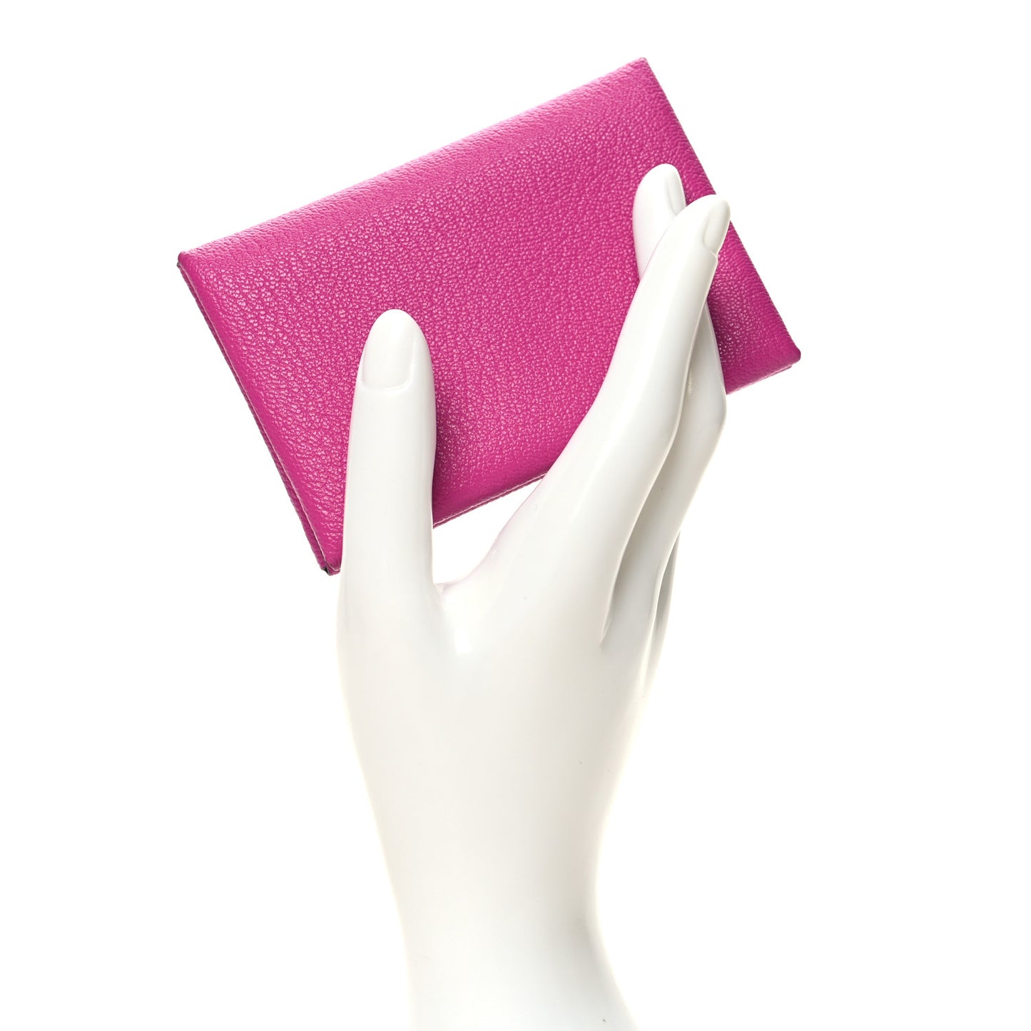 Chevre Mysore Calvi Duo Card Case Rose Pourpre