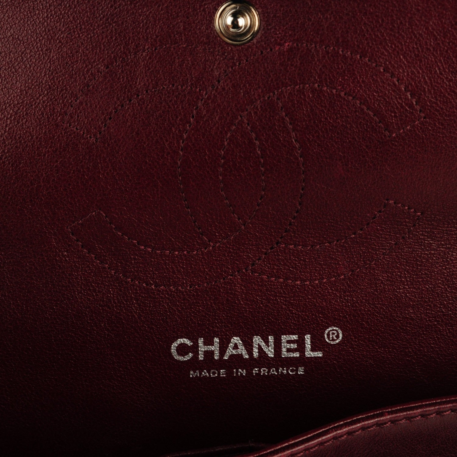 Chanel Patent Quilted Medium Double Flap Bordeaux 6 of 8