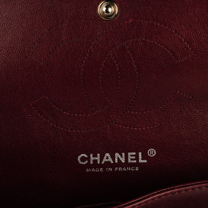Chanel Patent Quilted Medium Double Flap Bordeaux 6 of 8