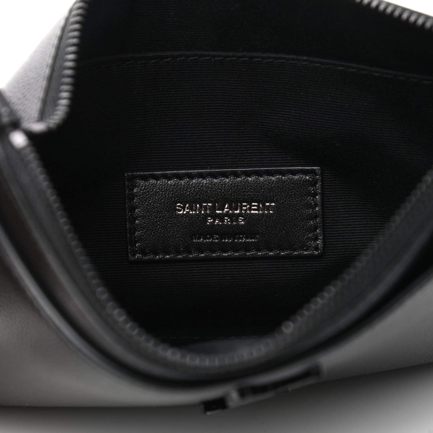 Saint Laurent Grain De Poudre Monogram Bill Pouch Black 6 of 7