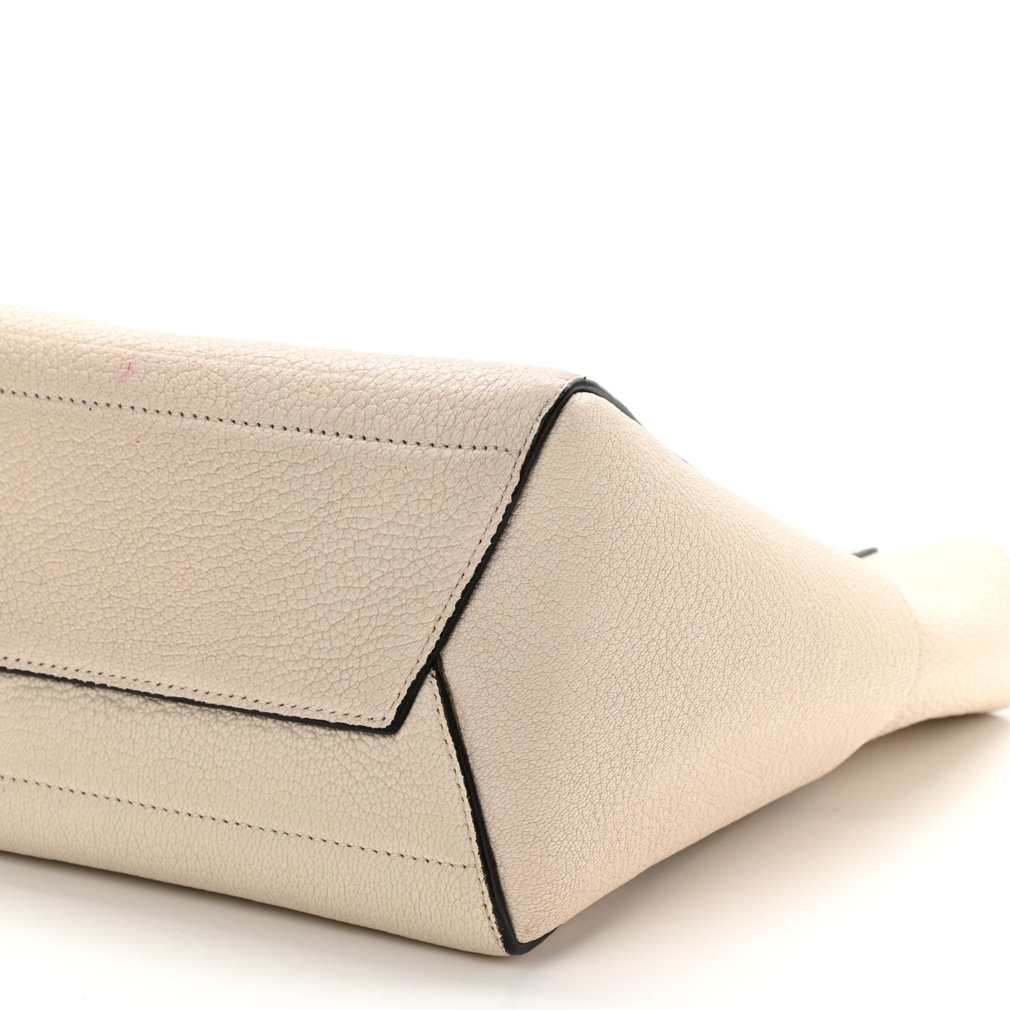 Goatskin Sangle Bucket Bag Light Taupe