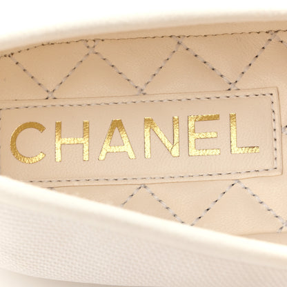 Chanel Canvas Mary Jane Flats 36 White 6 of 12
