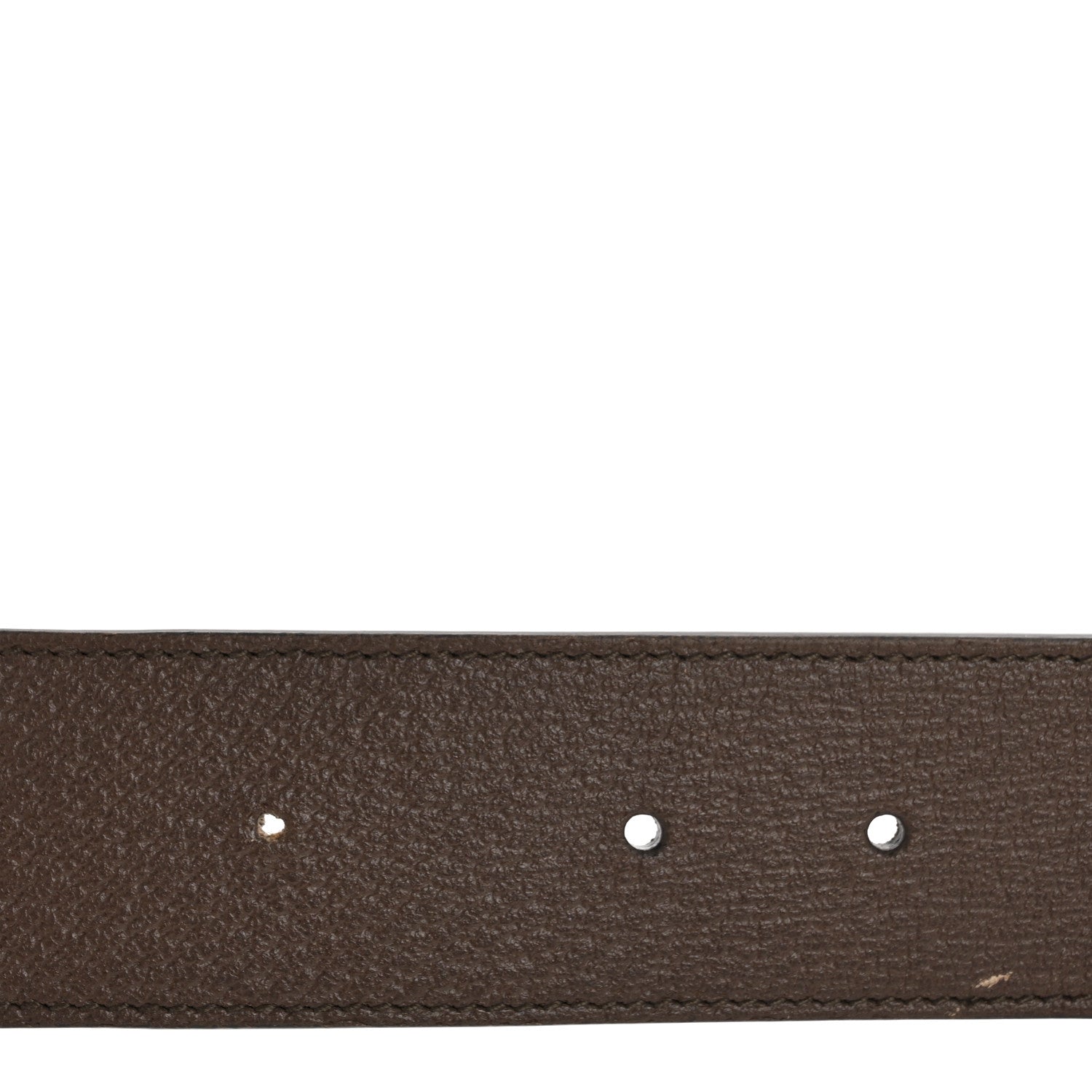 Gucci Monogram Jumbo GG Textured Dollar Calfskin Double G 40mm Belt 75 30 Camel Ebony 3 of 8