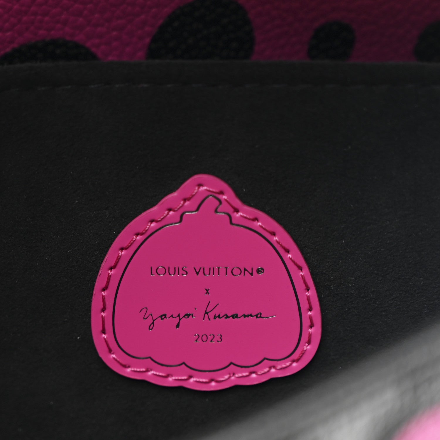 Louis Vuitton LV x YK Empreinte Monogram Giant Pochette Metis Black Fuchsia 6 of 9