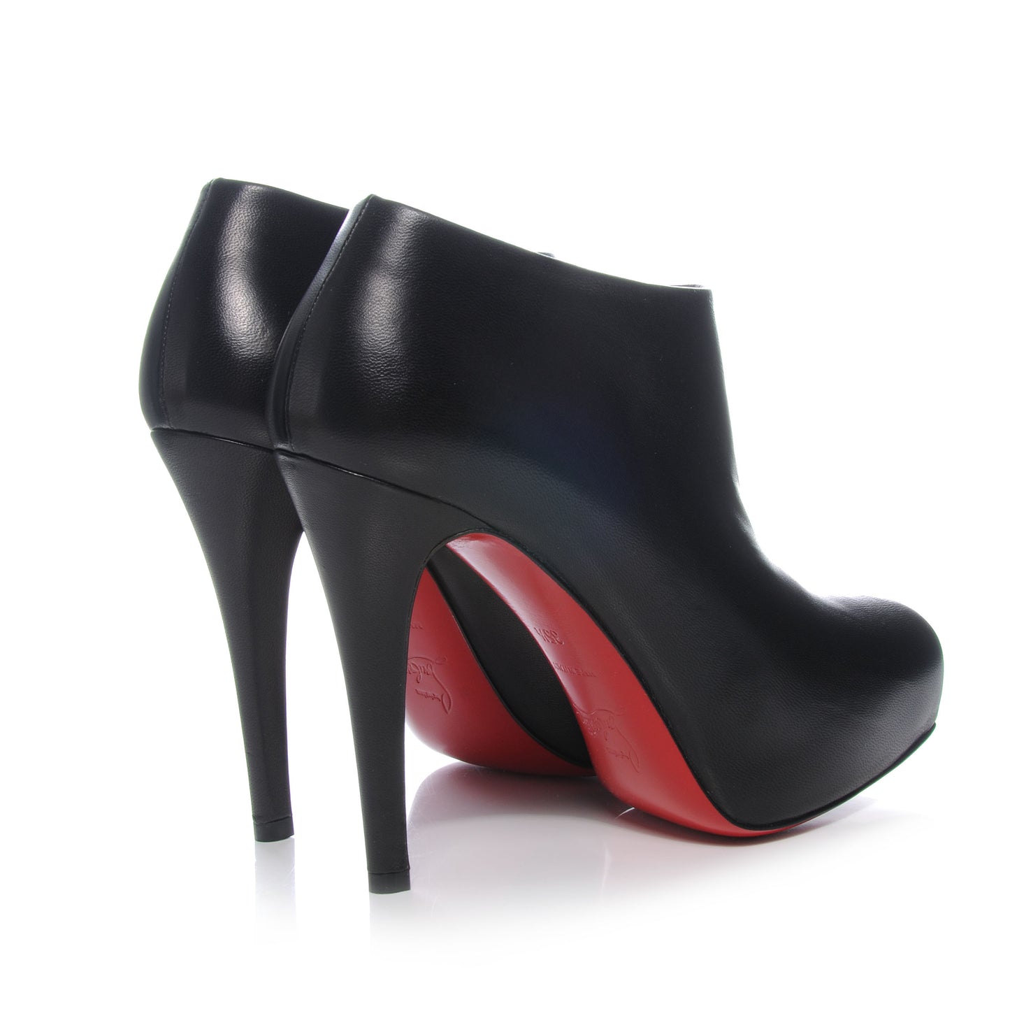 Nappa Miss 120 Platform Ankle Boots 35.5 Black