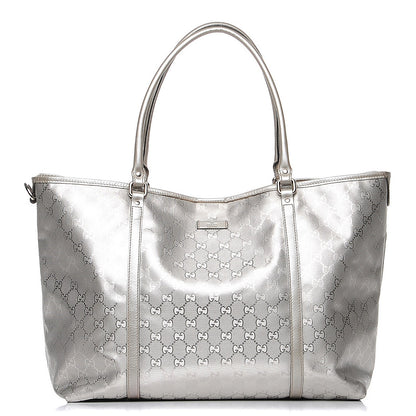 Gucci Imprime Monogram Large Joy Tote Silver 1 of 14