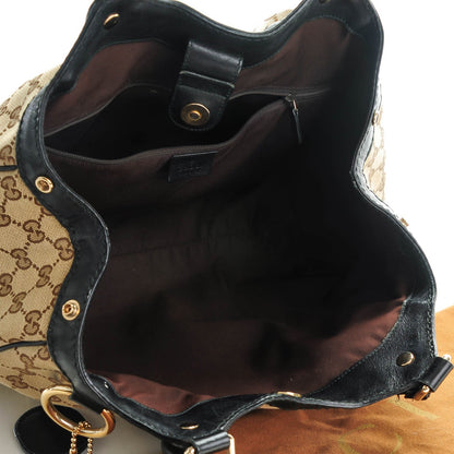 Gucci Monogram Medium Sukey Tote Beige Ebony Black 5 of 11