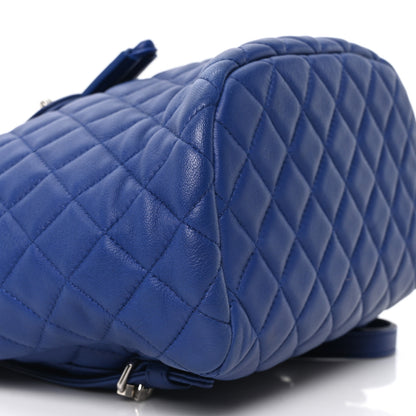 Chanel Calfskin Quilted Small Urban Spirit Backpack Blue 9 of 10