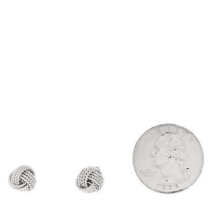 Tiffany Sterling Silver Twist Knot Earrings 2 of 4
