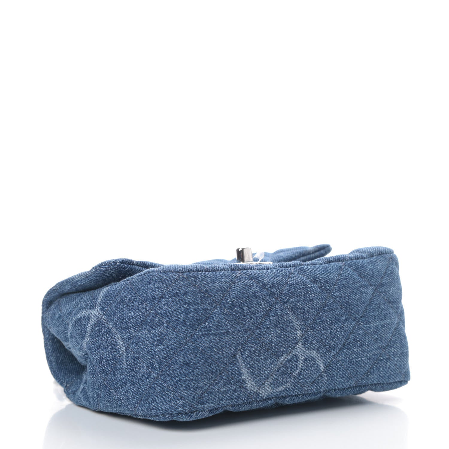 Chanel Denim CC Quilted Mini Square Flap Blue 3 of 4