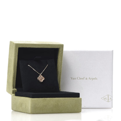 Van Cleef & Arpels 18K Rose Gold Sweet Alhambra Pendant Necklace 7 of 8