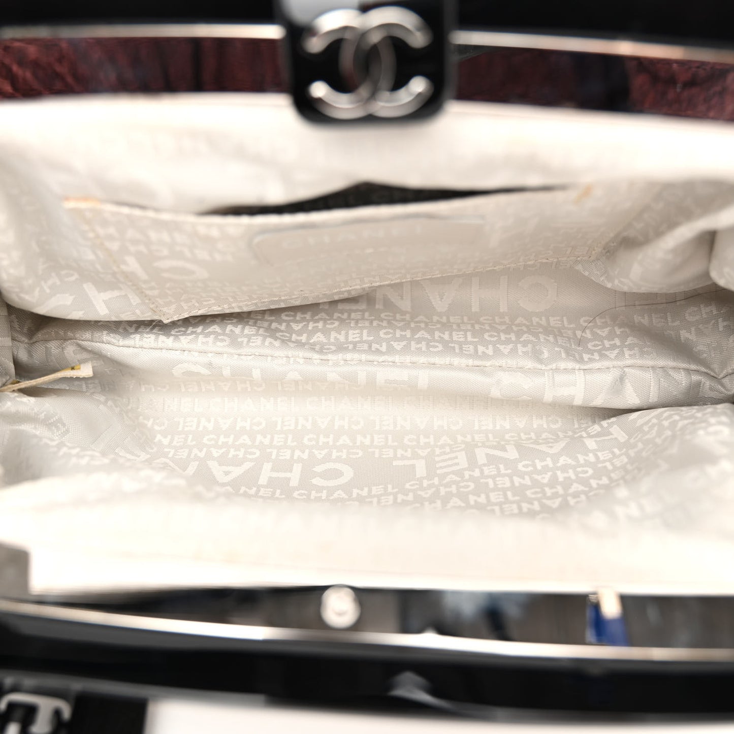 Rabbit Fur N°5 Frame Bag Beige