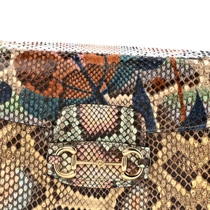 Gucci Snakeskin Horsebit 1955 Shoulder Bag Multicolor 8 of 13