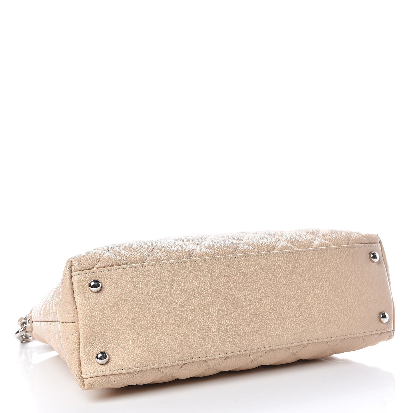 Caviar Quilted French Riviera Hobo Beige
