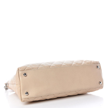 Chanel Caviar Quilted French Riviera Hobo Beige 5 of 10