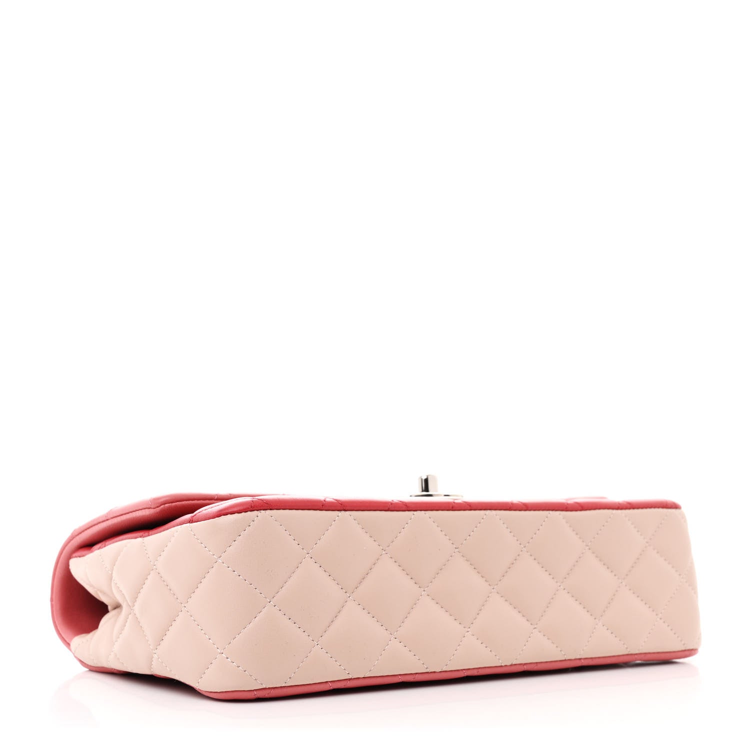 Chanel Lambskin Quilted Tri-Color Medium Valentine Charms Single Flap Pink 4 of 13