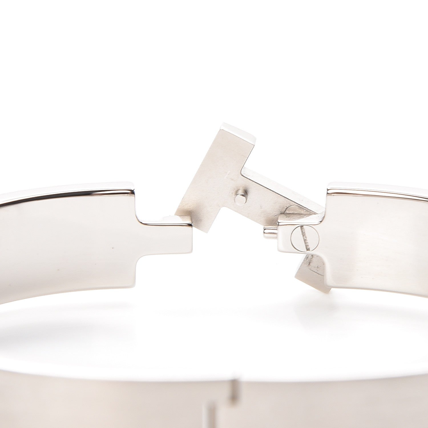 Hermes Matte Enamel Narrow Clic Clac HH Bracelet GM Black 9 of 10