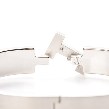 Hermes Matte Enamel Narrow Clic Clac HH Bracelet GM Black 9 of 10