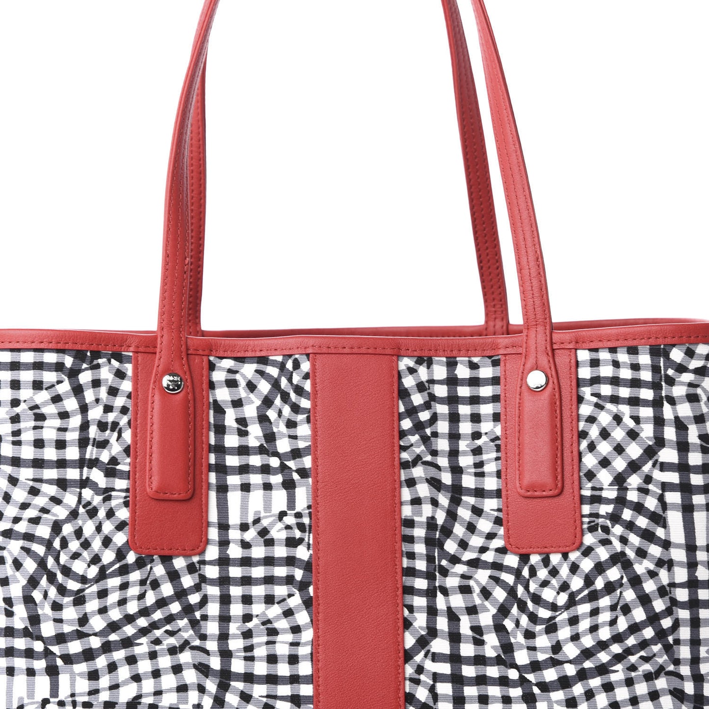Visetos Medium Liz Reversible Shopper Tote Black Red