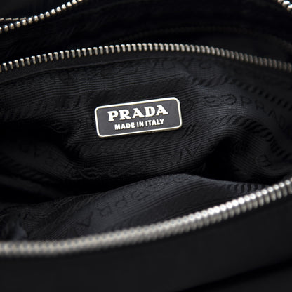 Prada Tessuto Nylon Shoulder Bag Black 5 of 9