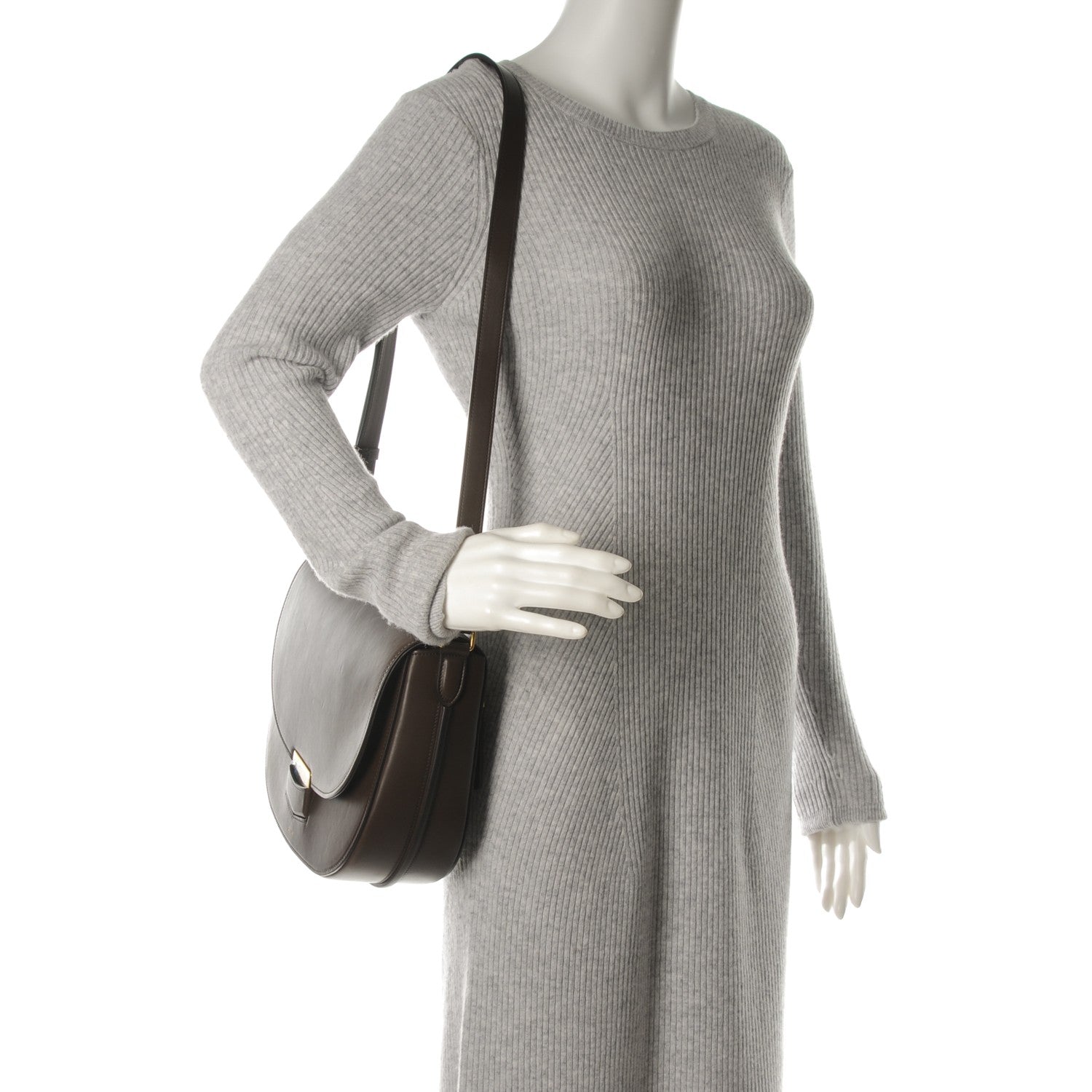 Celine Supersoft Calfskin Medium Trotteur Wood 2 of 8