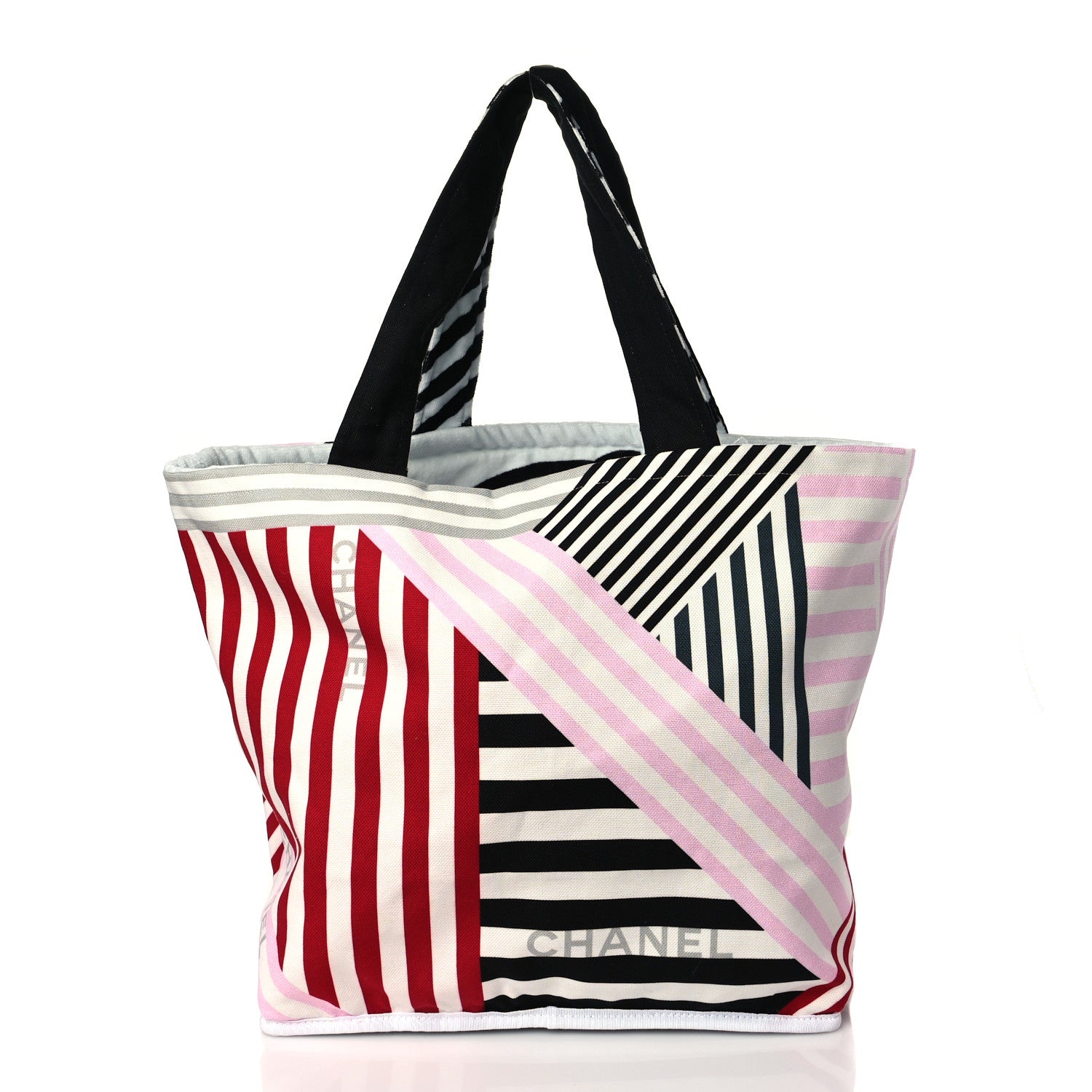 Chanel Terry Cloth Cotton La Pausa Bay Reversible Beach Tote 3 of 11