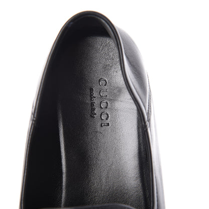 Gucci Lambskin Womens Brixton Horsebit Loafers 37.5 Black 9 of 11