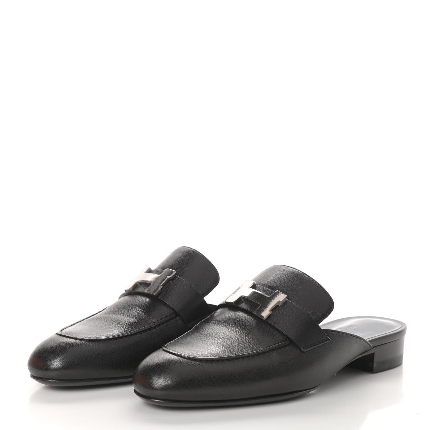 Hermes Goatskin Trocadero Mule 36.5 Black 3 of 7