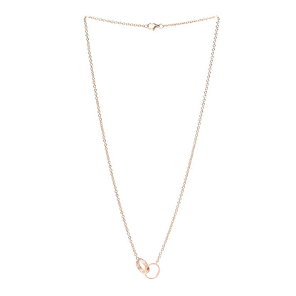 Cartier 18K Pink Gold Interlocking LOVE Necklace 3 of 6