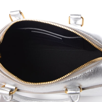 Saint Laurent Metallic Calfskin Classic Toy Duffle Silver 5 of 7