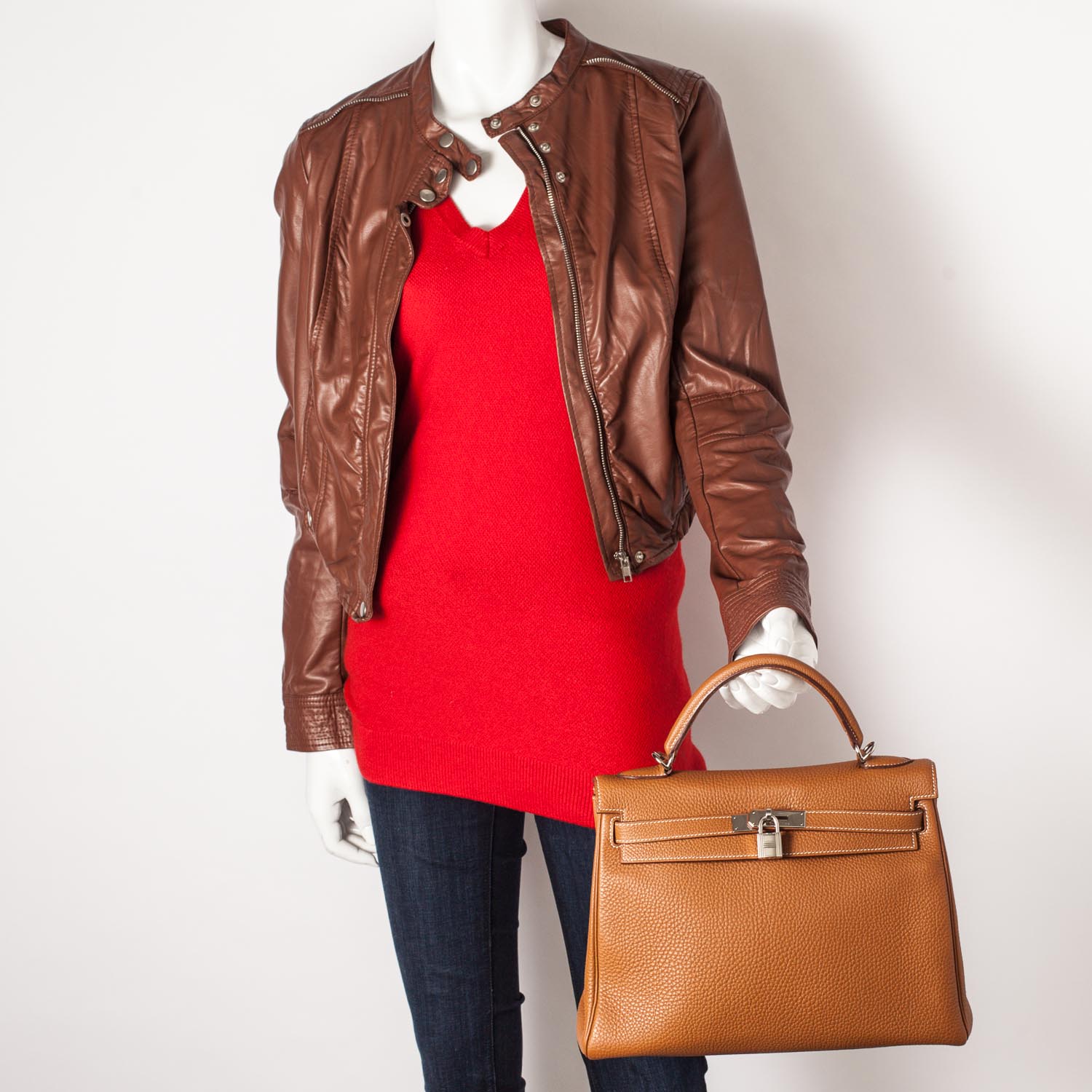 Hermes Togo Kelly 32 Gold 2 of 8