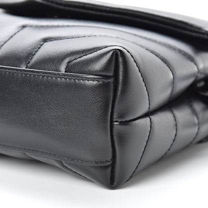 Saint Laurent Calfskin Y Quilted Monogram Toy Loulou Crossbody Bag Black 11 of 11