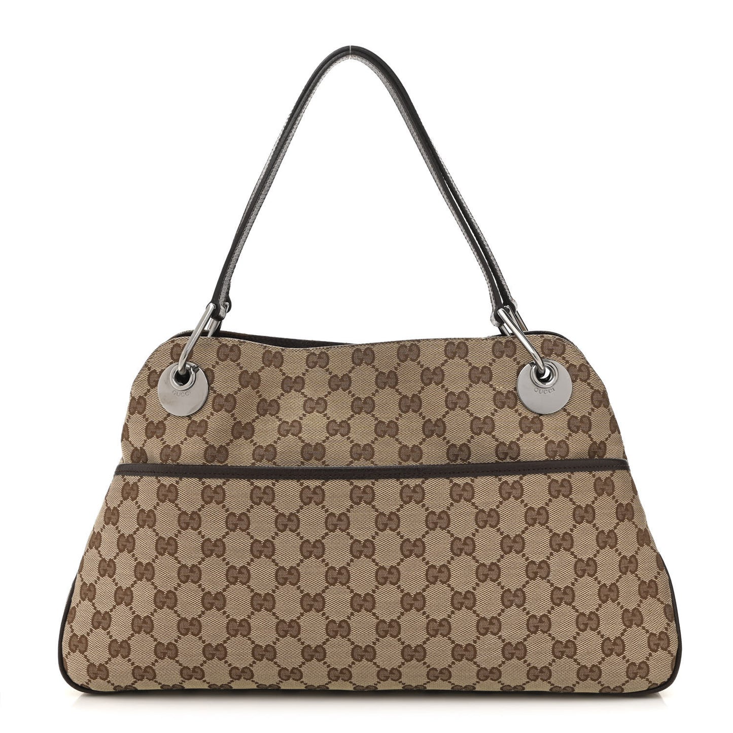 Monogram Medium Eclipse Shoulder Bag Dark Brown