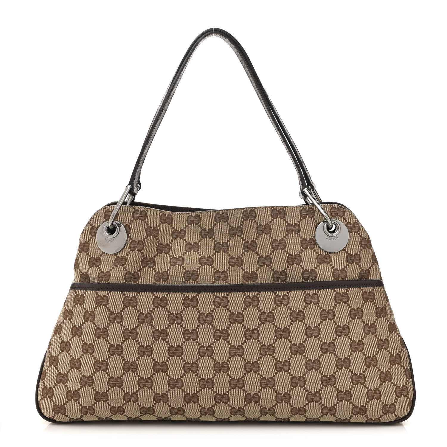 Gucci Monogram Medium Eclipse Shoulder Bag Dark Brown 1 of 9